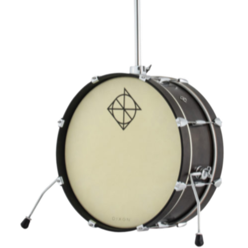 Dixon Little Roomer 7x20 Bass Drum In Satin Black Coal Lacquer (Bkc)