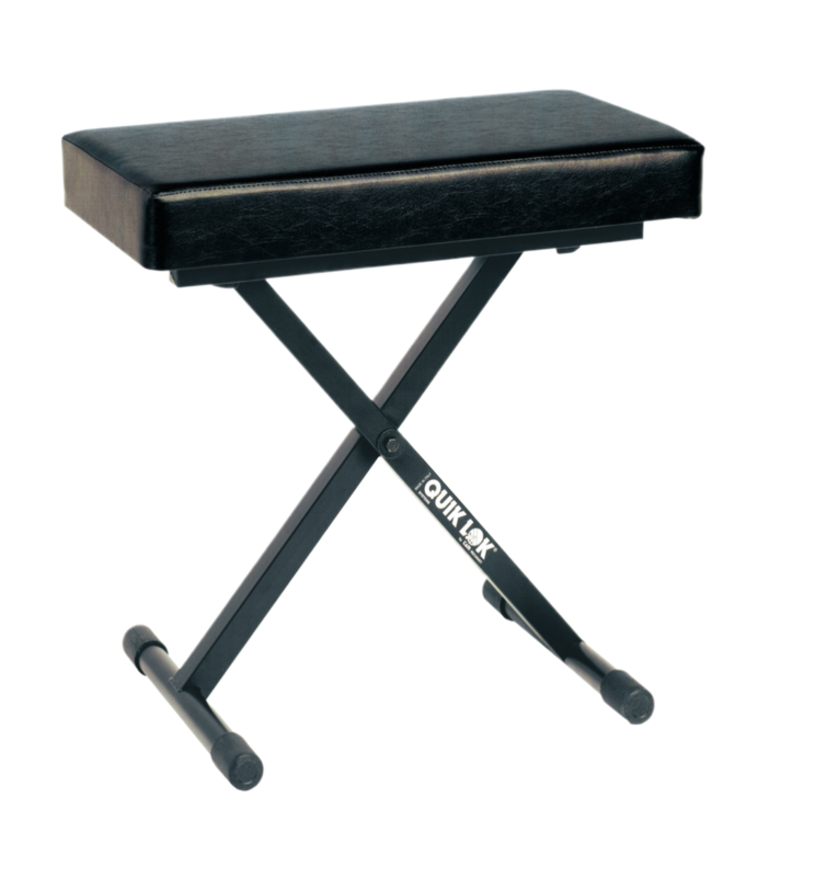 Quik Lok Bx-718 Deluxe Keyboard Bench With Large Extra Thick Seat Cushion