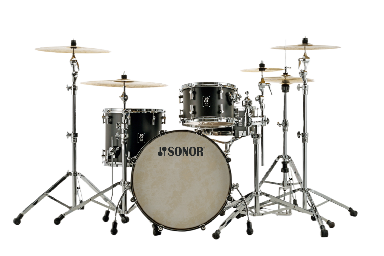 Sonor Sq1 24" 3-pc Shell Pack-gt Black