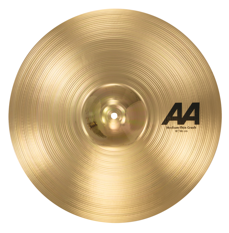 Sabian 18" Aa Medium Thin Crash Brilliant Finish