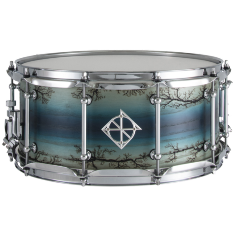 Dixon Artisan – Ash Enchanted Electric Blue Burst 6.5″ X 14″