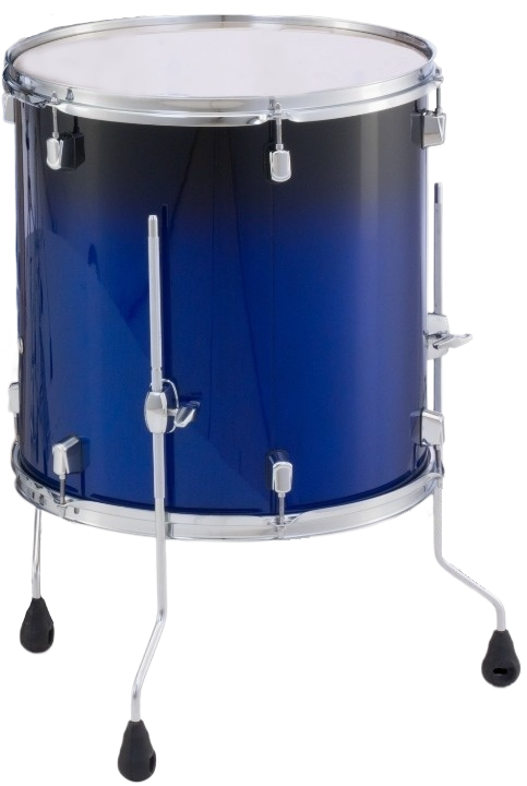 Pearl Decade Maple 18"X16" Floor Tom In #216 Gloss Kobalt Fade W/ftl-200c Legs (X3)