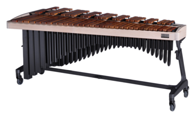 Adams Alpha Series 4.3 Oct. Marimba, White Wash Rails, Black Resonators With Apex Frame