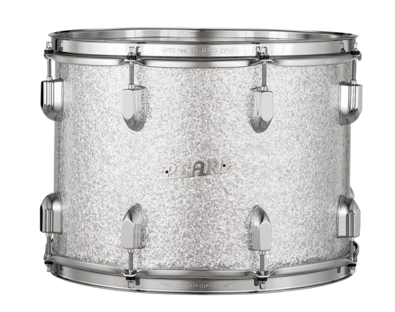 Pearl President Series Deluxe 14"X10" Tom Tom In (#450) Silver Sparkle Wrap Finish