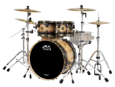 Pdp Limited Edition - Mapa Burl To Black Burst Lacquer - 4-piece Kit