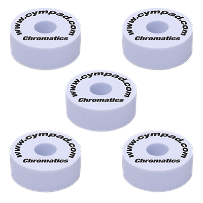 Cympad Cs15/5-w |chromatics Set Ø 40/15mm White (5-pieces)