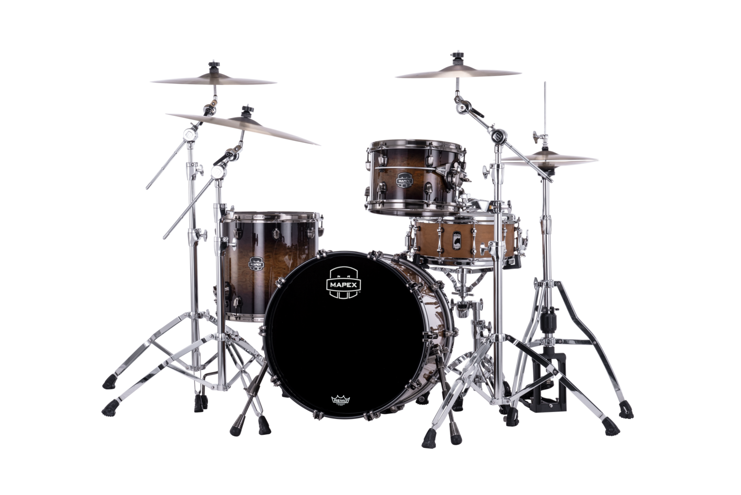 Mapex Saturn Evolution Straight Ahead - 3-piece Shell Pack Without Snare - Halo Mounting System - Hybrid Shell Config