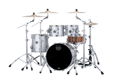 Mapex Saturn Evolution Fusion Birch 4-piece Shell Pack - Halo Mounting System - Maple And Walnut Hybrid Shell