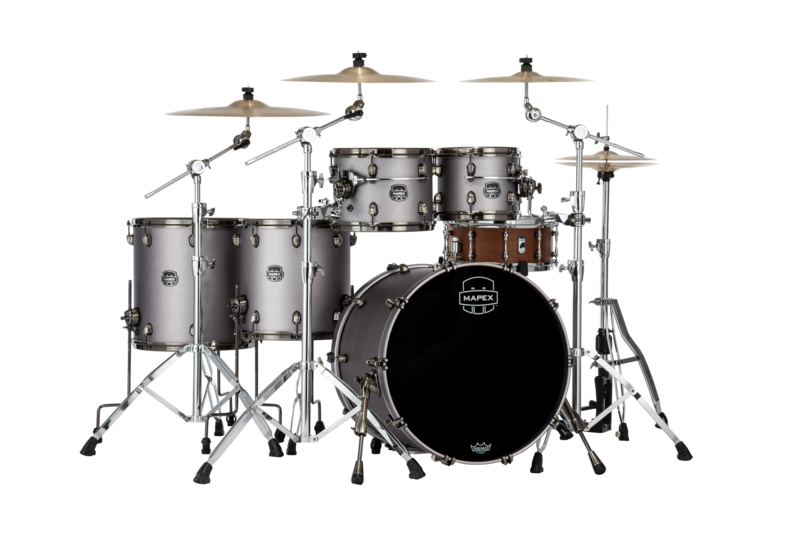 Mapex Saturn Evolution Workhorse 5-piece Shell Pack - Halo Mounting System - Birch And Walnut Hybrid Shell