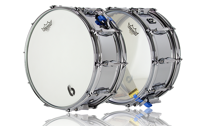British Drum Co. Bluebird 1.2mm Chrome Over Brass Shell 14" X 6" Snare Drum
