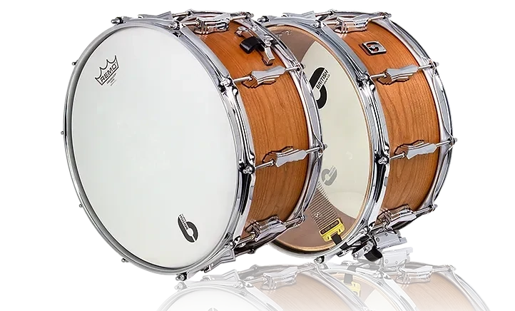British Drum Co. Big Softy 9 Ply Cherry & Balsa Shell 14" X 6.5" Snare Drum