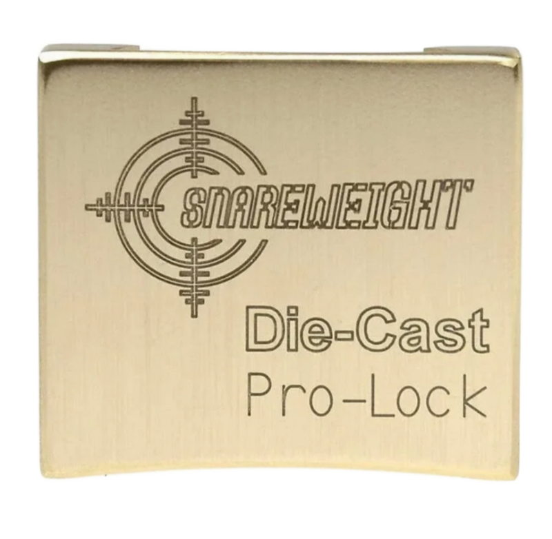 Snareweight Brass Pro-lock For Die-cast Hoops Matching Brass Magnetic Lock For Snareweight #3, #4, #5, And Jr Models With Die-cast Hoops