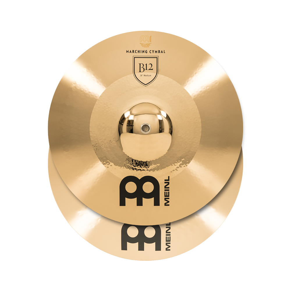 Meinl 16" Professional Marching Hand Cymbals B12 (Pair)