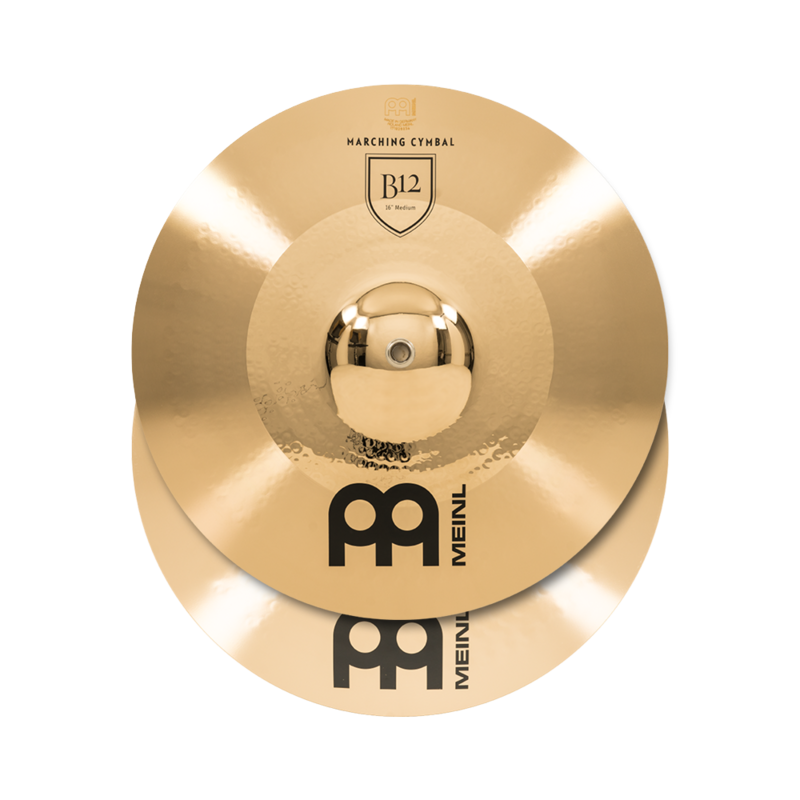 Meinl 16" Professional Marching Hand Cymbals B12 (Pair)