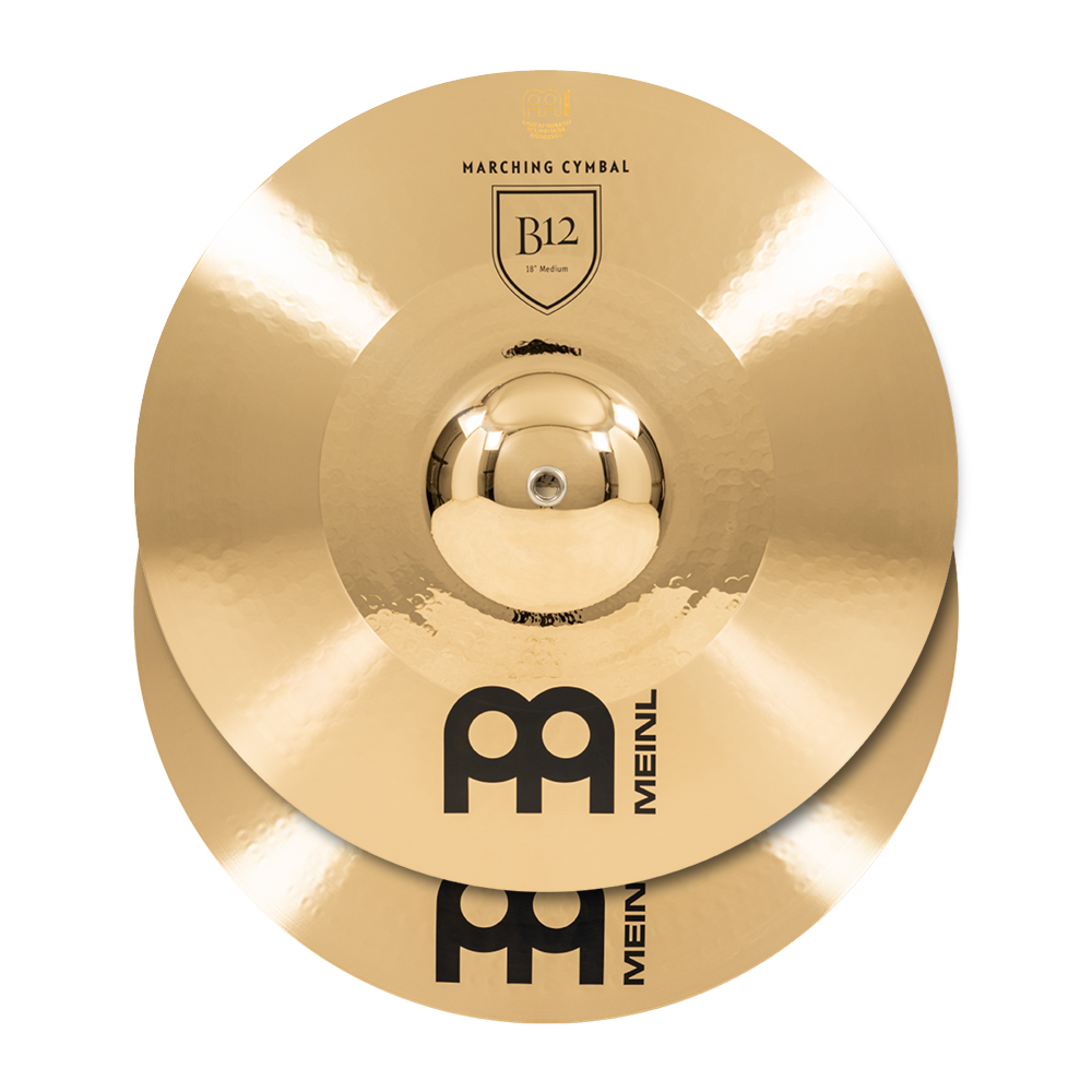 Meinl 18" Professional Marching Hand Cymbals B12 (Pair)