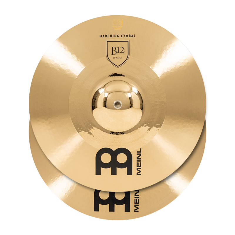 Meinl 18" Professional Marching Hand Cymbals B12 (Pair)