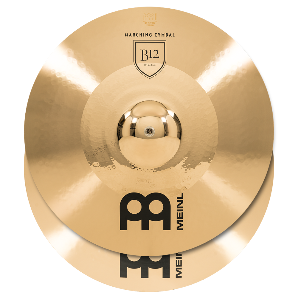 Meinl 20" Professional Marching Hand Cymbals B12 (Pair)