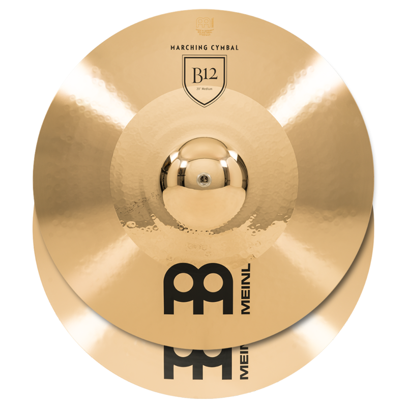 Meinl 20" Professional Marching Hand Cymbals B12 (Pair)