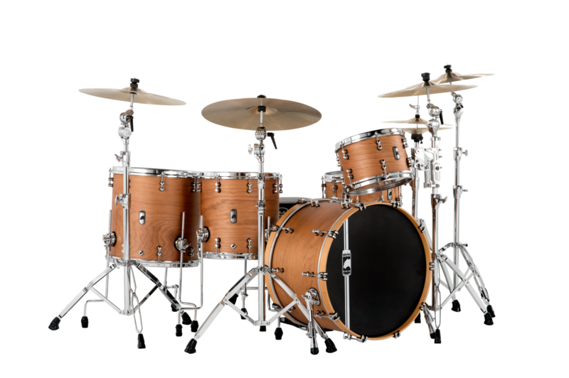 Mapex Black Panther Design Cherry Bomb 4-piece Shell Pack - 12" Tom, 14" And 16" Floor Toms, And 22" Bass Drum - Natural Satin