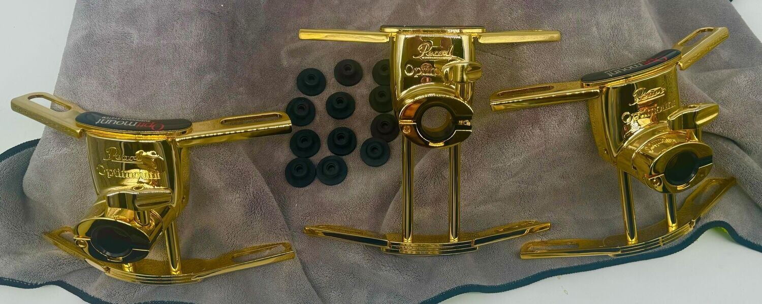 Set Of 3 New Pearl Gold Aluminum Optimounts 8x7, 10x8 , 12x9