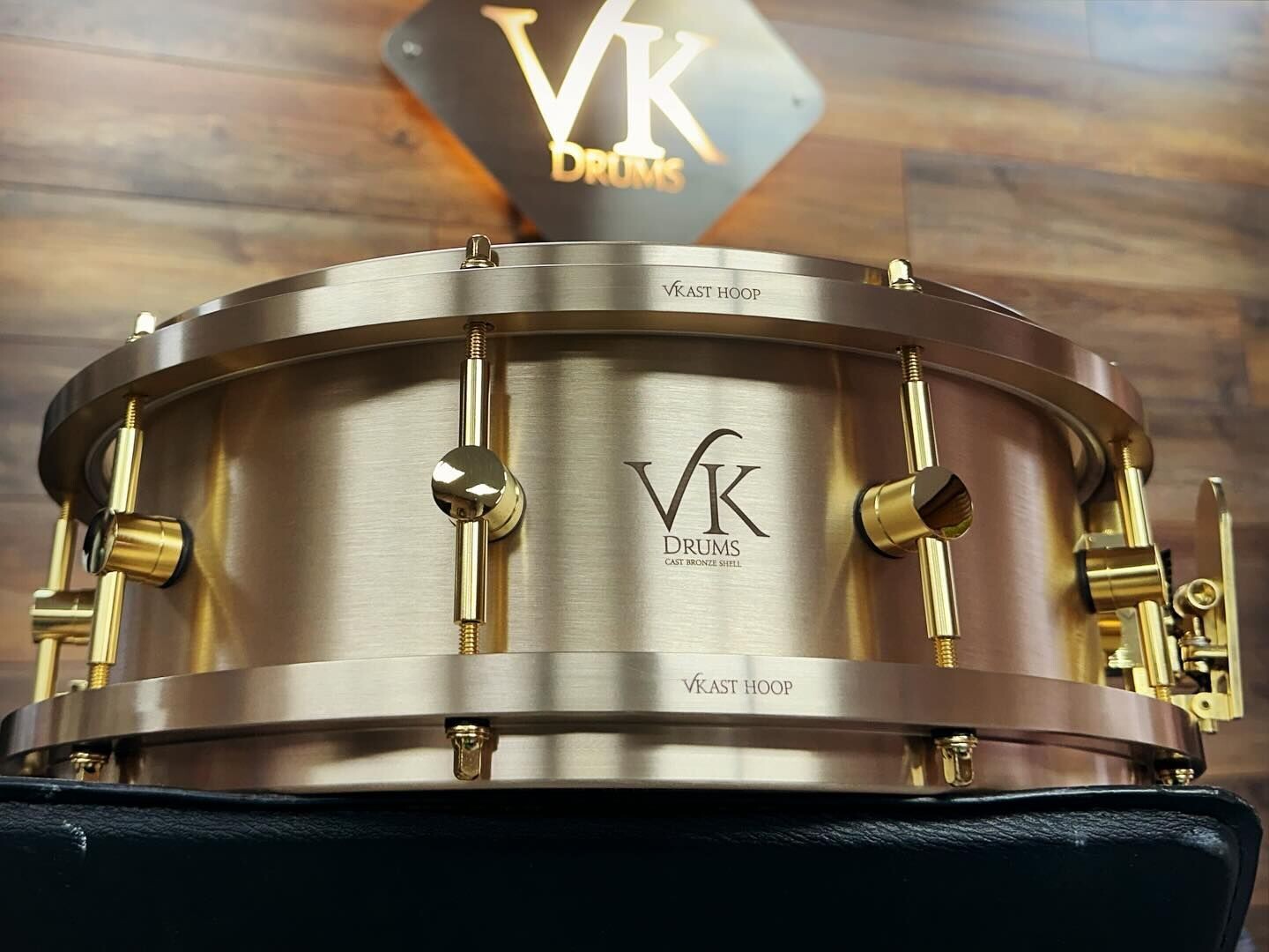 VK Drums Ltd. Edition #4 Of 7 14" X 5" Cast Bronze 7th Anniversary Snare Drum