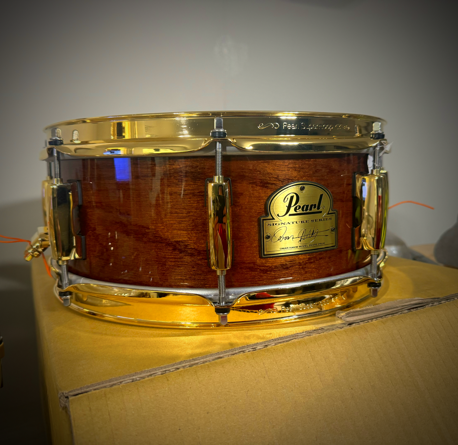 Pearl Omar Hakim 13" X 5" Signature Snare Drum W/Gold Hardware
