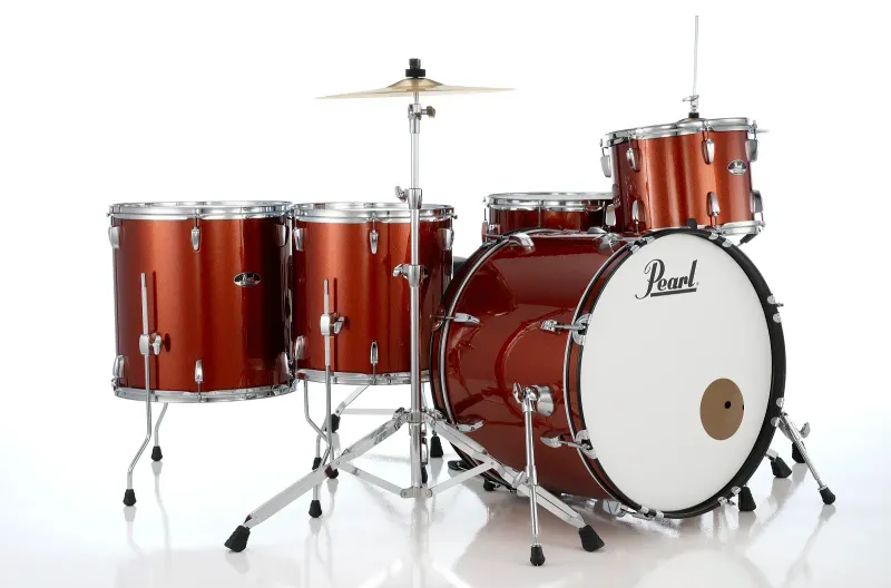 Pearl Roadshow Series 5-pc. Drum Set with Hardware And Cymbals In (#749) Burnt Orange Sparkle