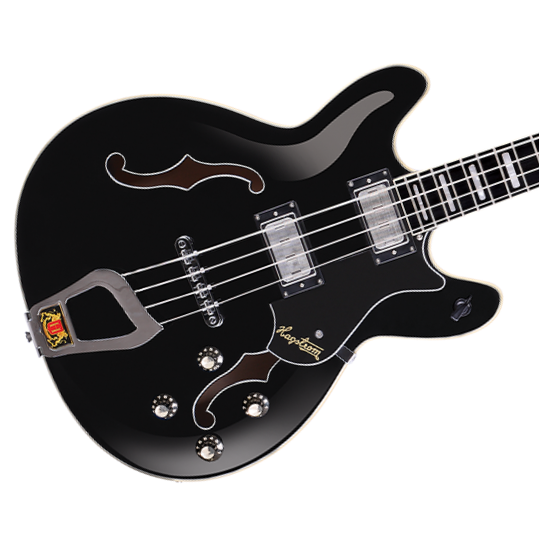 Hagstrom Viking Bass Guitar, Finish: Black Gloss