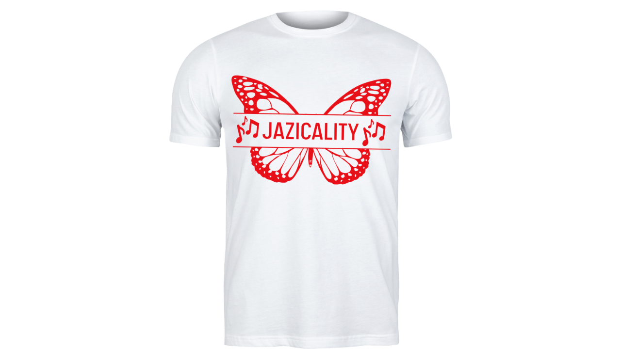 Jazicality Butterfly T-shirt (Red Ink)