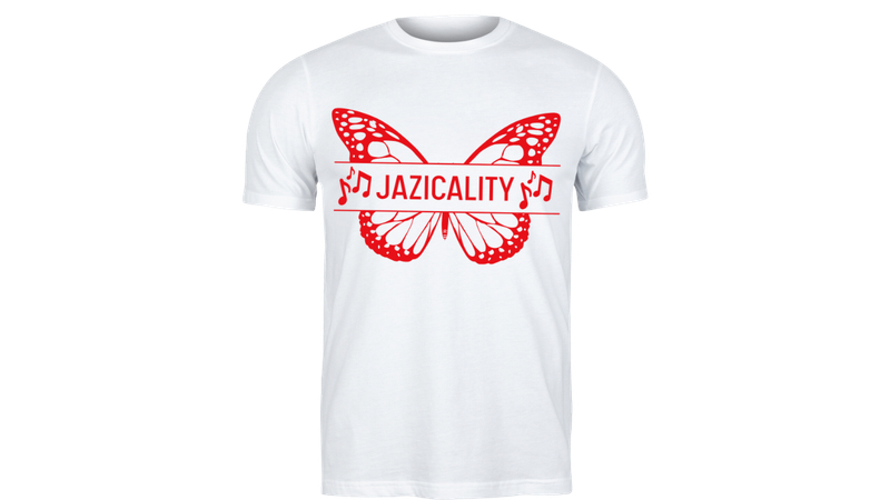 Jazicality Butterfly T-shirt (Red Ink)