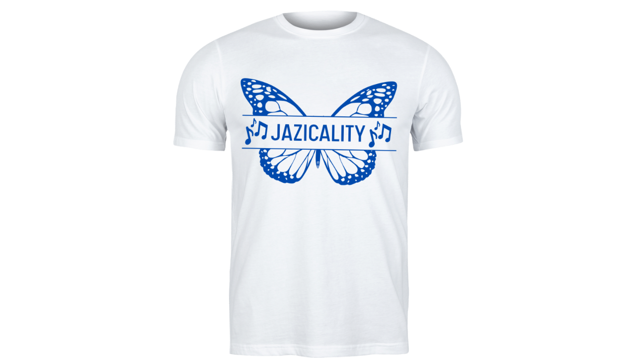 Jazicality Butterfly T-shirt (Blue Ink)