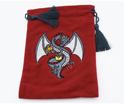 Embroidered Dice Bag