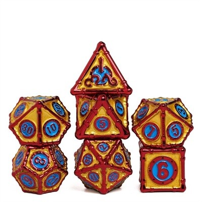 Tinkerer's Colorful Workshop Metal Dice Red/Yellow/Blue