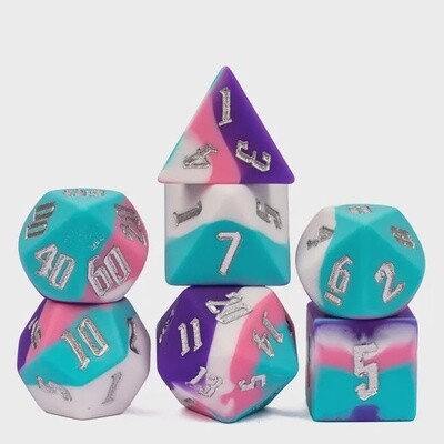 Cotton Candy Silicone Dice