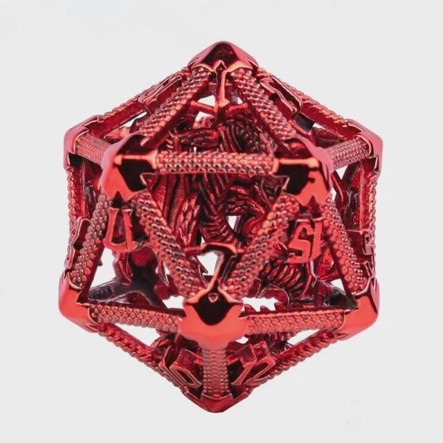 Trapped Dragon D20 - Red