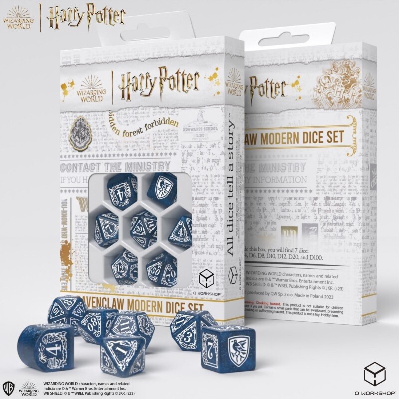 Harry Potter Ravenclaw Modern Plastic Dice Set