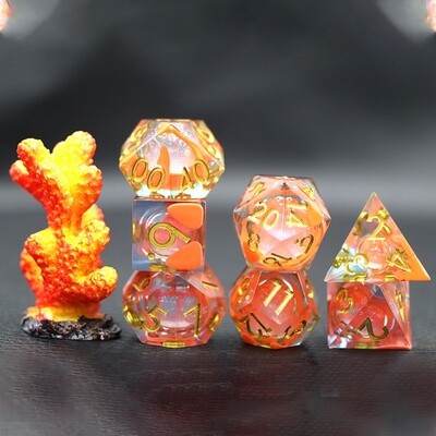 Desert Sunset Liquid Core Dice