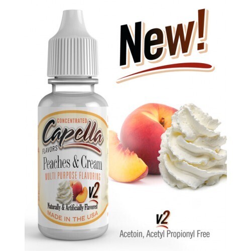 Aroma Concentrato Capella PEACHES CREAM V2– 13ML