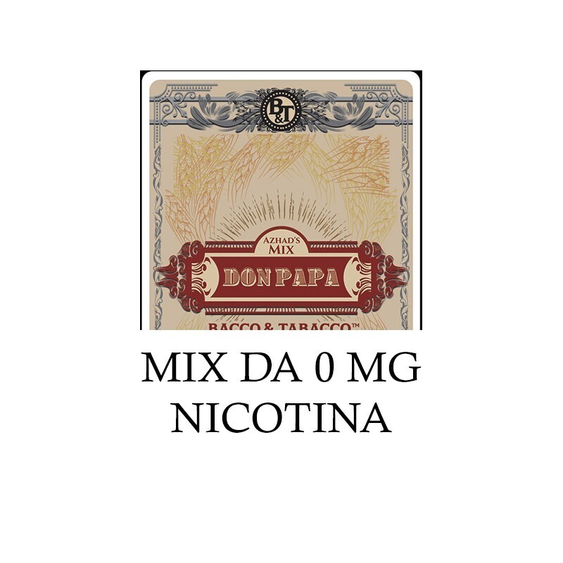 Azhad’s Bacco & Tabacco - DON PAPA MIX senza nicotina - 40ML