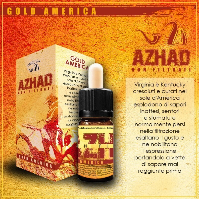 Azhad aroma GOLD AMERICA Non Filtrato 10 ML