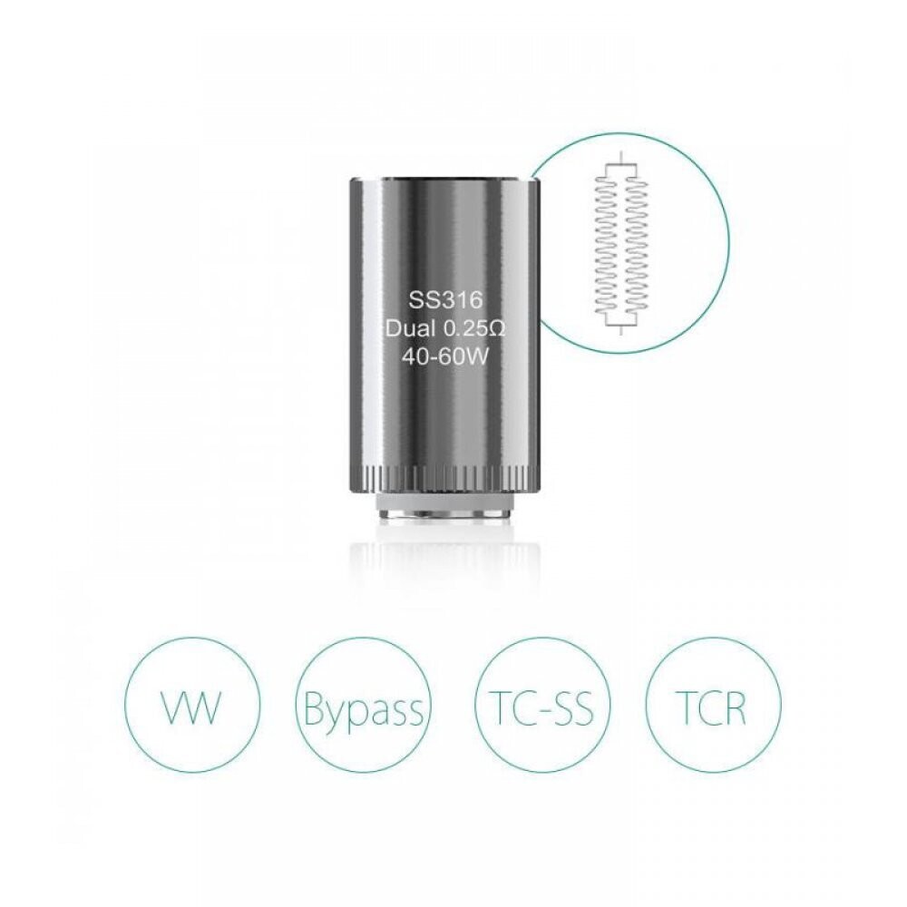 ELEAF SS 316 LYCHEE DUAL COIL 0.25 ohm