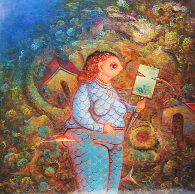 On Sale 40 % Off From May 17 to May 27. Andre Blaise 16 x 16 Acrylic On Board