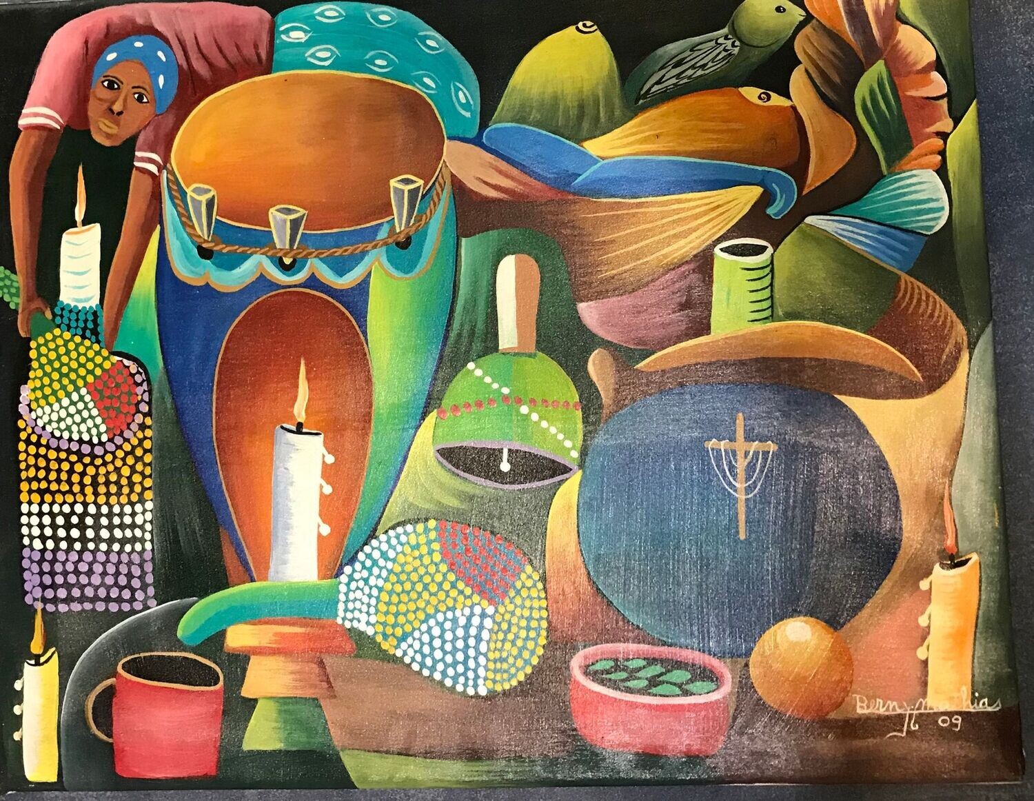 CEREMONY Berny Mathias 16 x 20 Acrylic on canvas