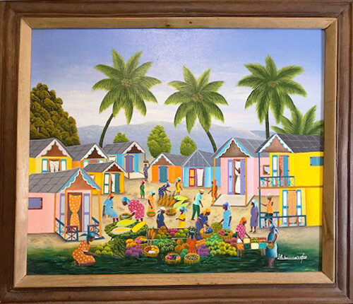 FRUITS MARKET Jean Albert Bernard 20 x 24