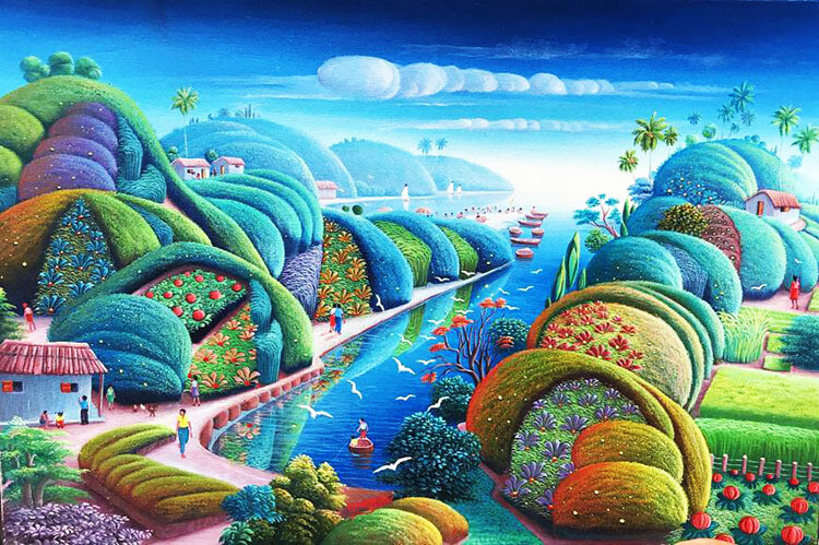 Under Water Island . 24 x 16