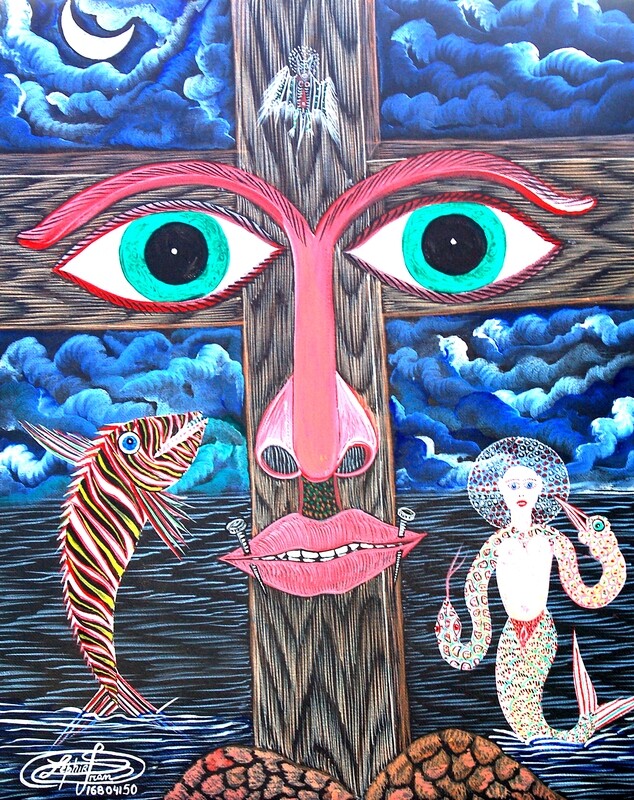 Frantz Zephirin 20 x 16 Acrylic on Canvas
