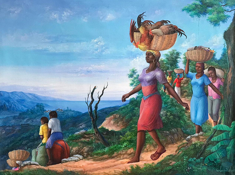 Carlos Jean Baptiste. Acrylic on Canvas 24 x 31