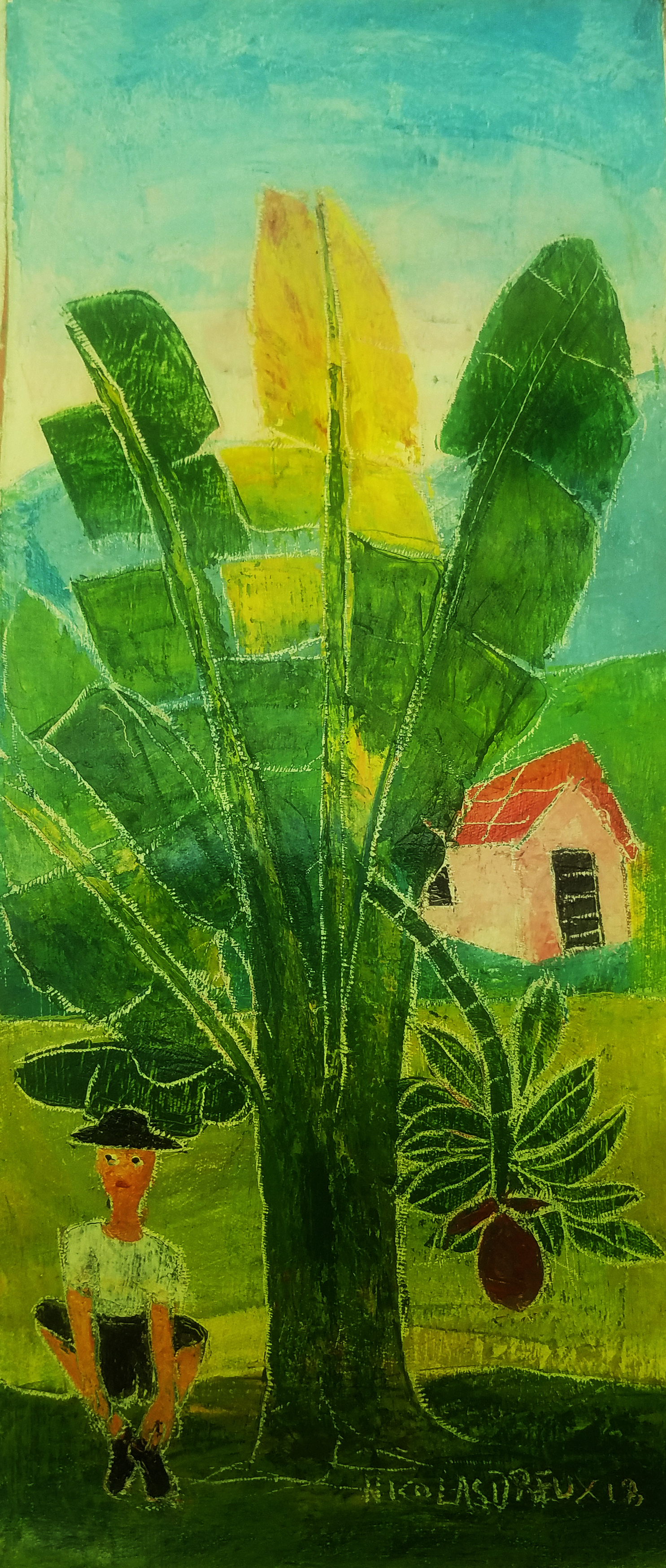 Nicolas Dreux 18 x 8 Oil on Canevas
