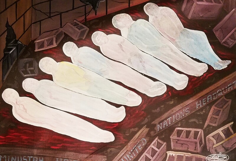 Frantz Zephirin . Acrylic on Canvas.