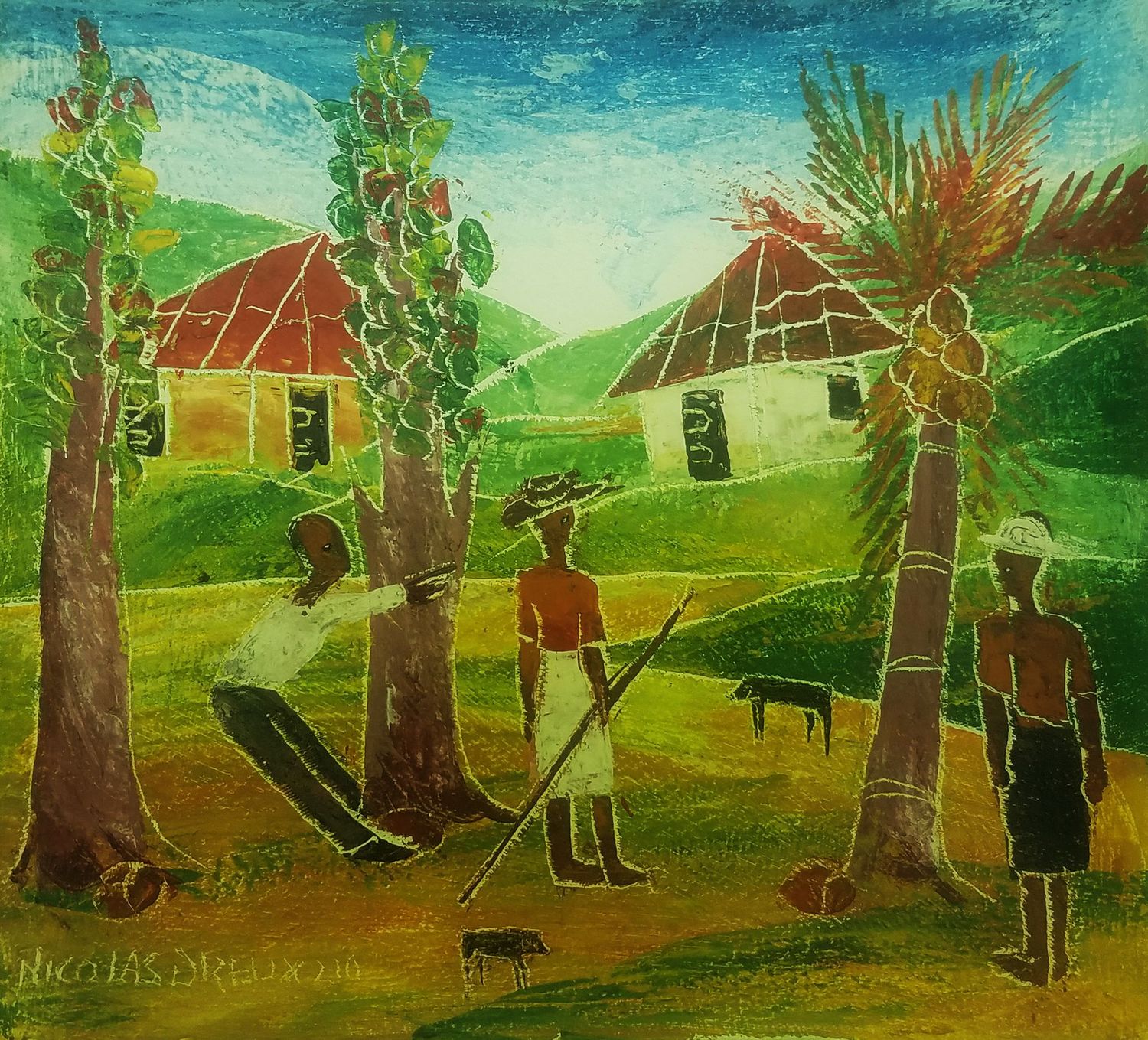 Nicolas Dreux 12 x 11 Oil on Canevas